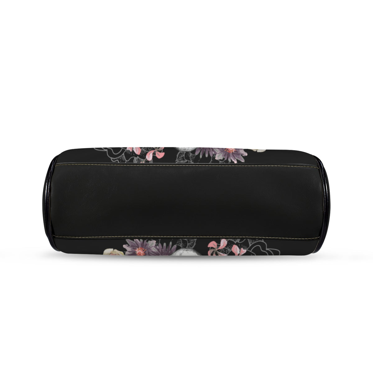 Skull and Flowers Kisslock Handbag