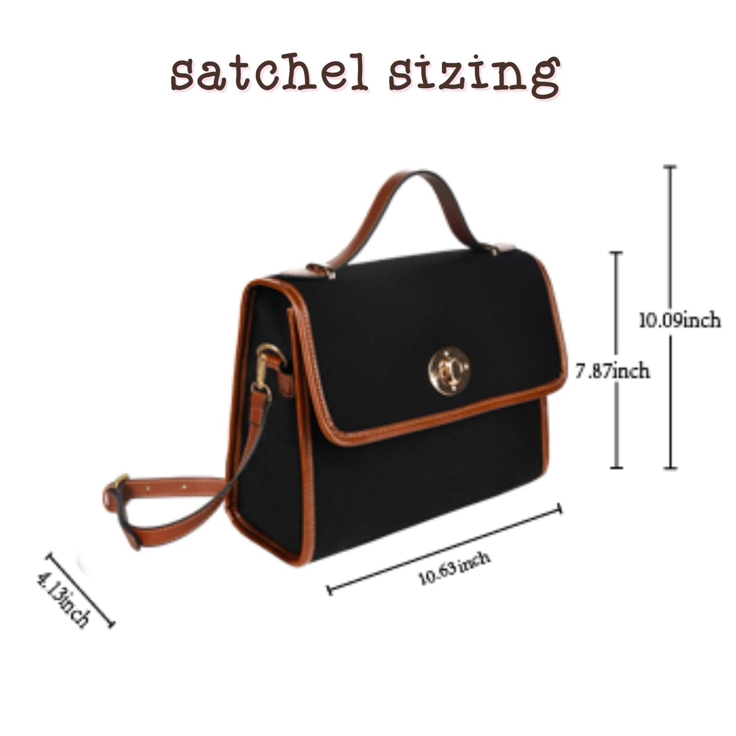 Whimsicore Happy Fox and Flowers Cottagecore Satchel Bag