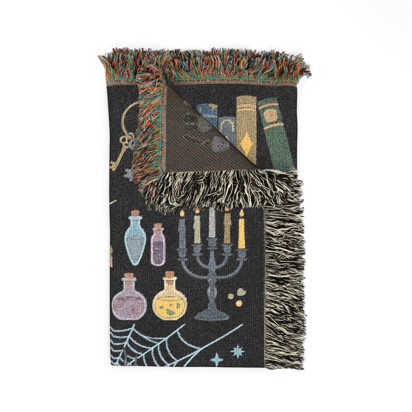 Witchy Spooky Woven Jacquard Blanket