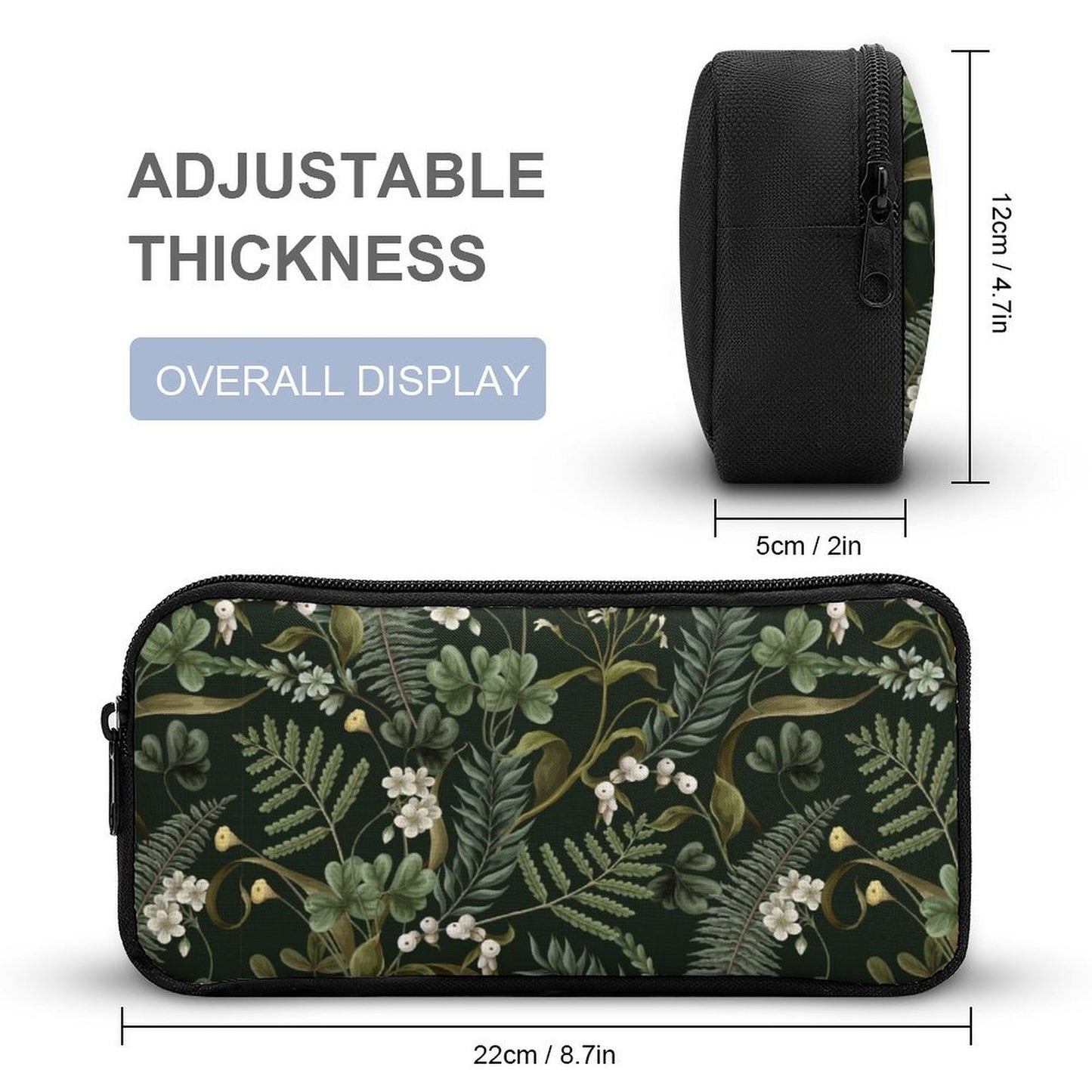 Green Botanical Cottagecore School Bag Set