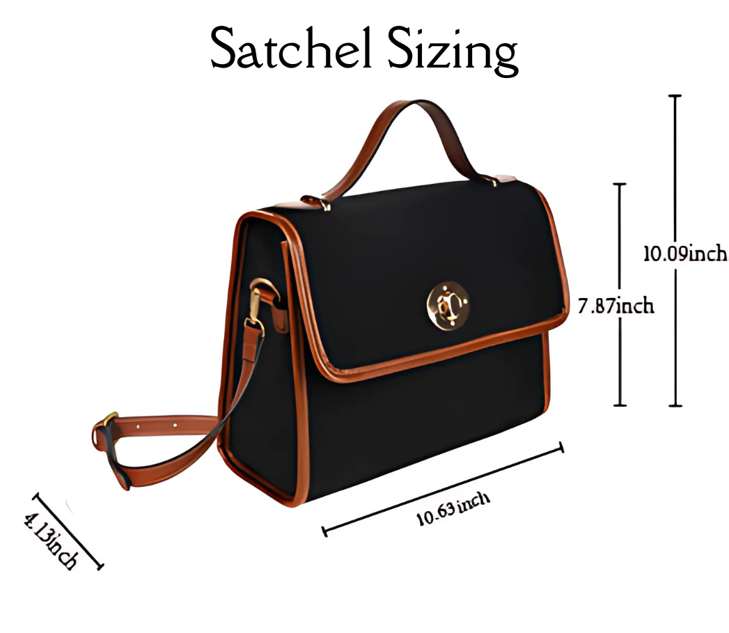 Cottagecore Fox and Floral Satchel Bag