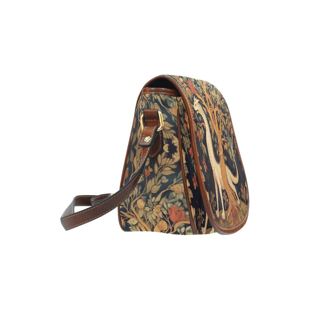 Medieval Woodland Dragon Saddle Bag