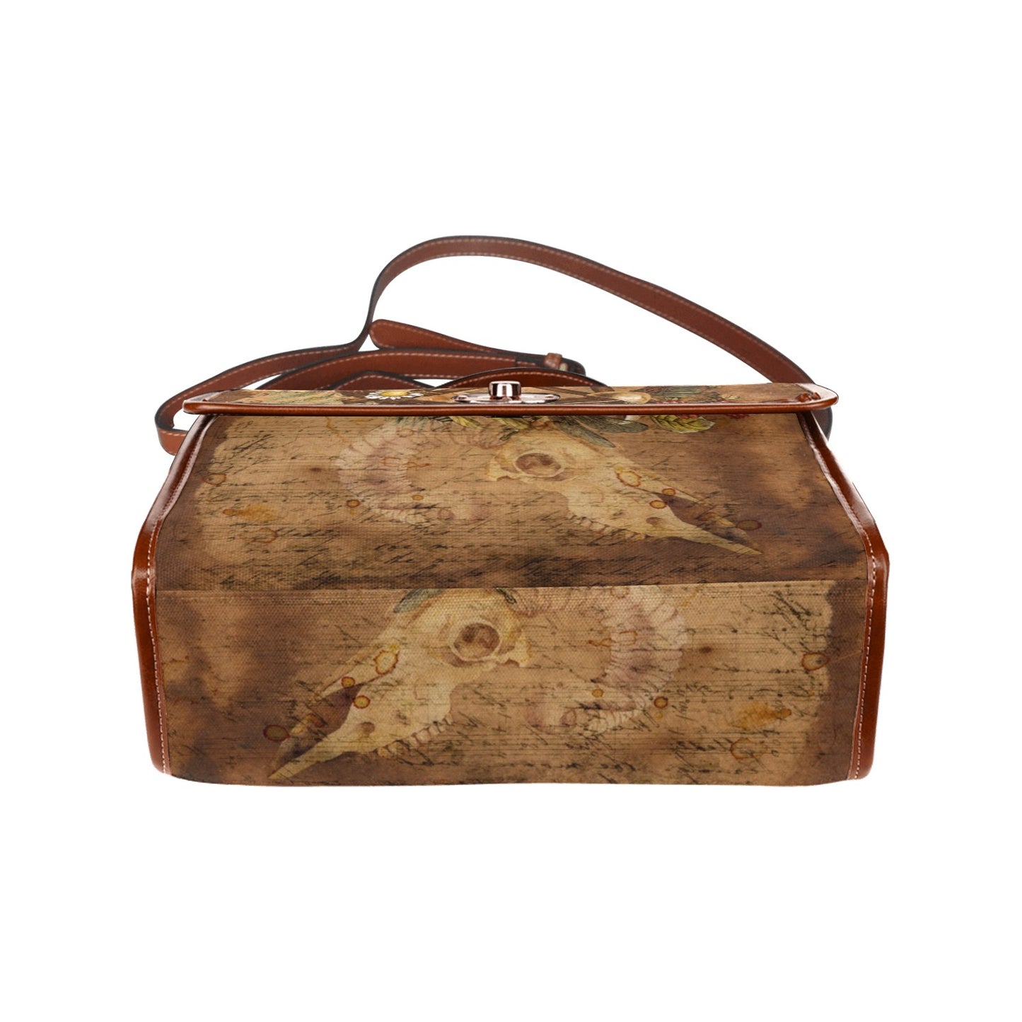 Mystical Forestcore Pentagram Witchy Satchel Bag