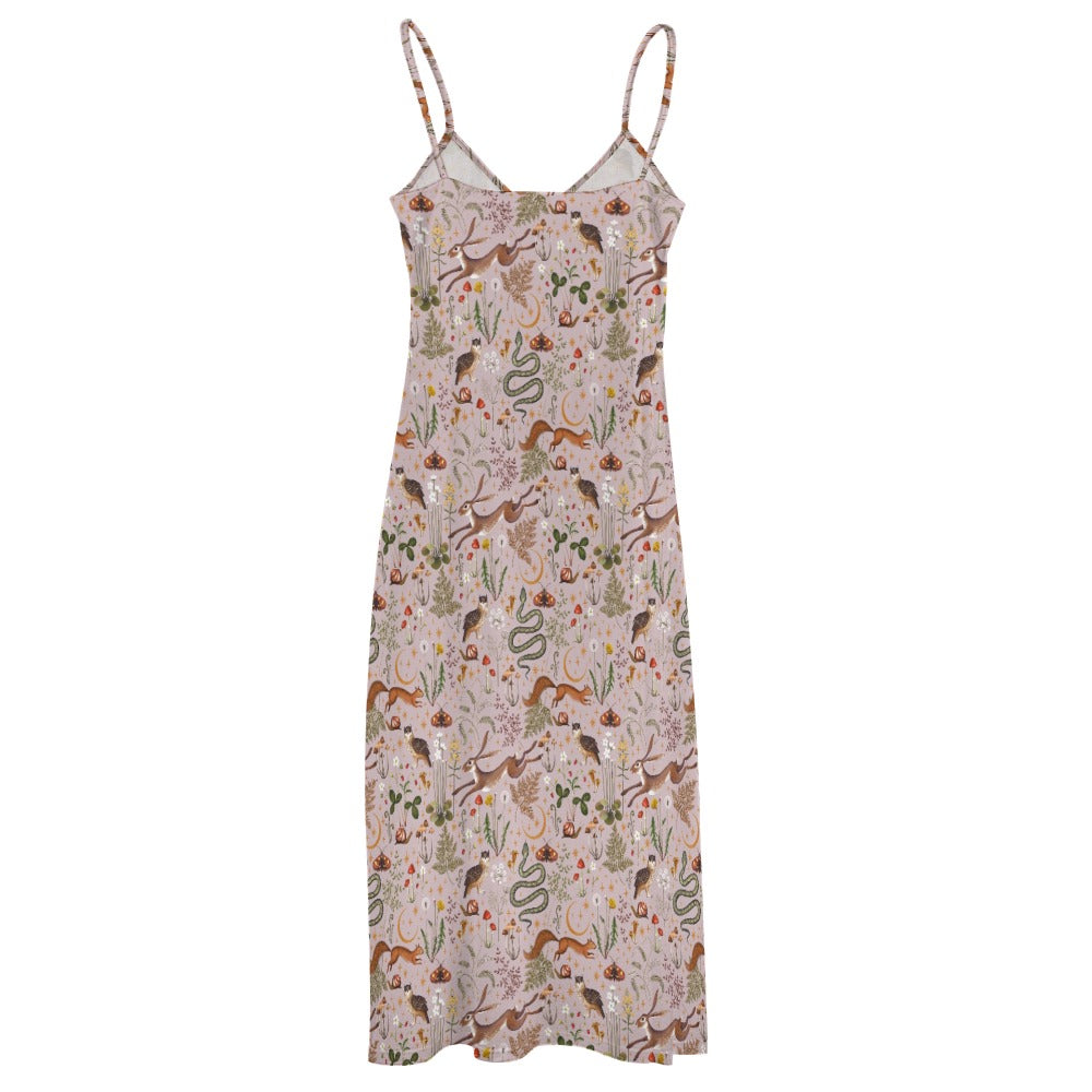 Boho Cottagecore Fairy Forest Maxi Dress