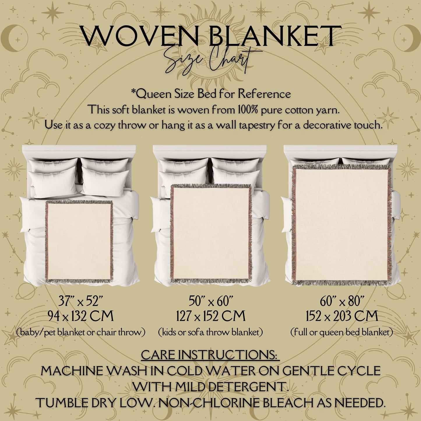 Mystical Butterfly Woven Blanket