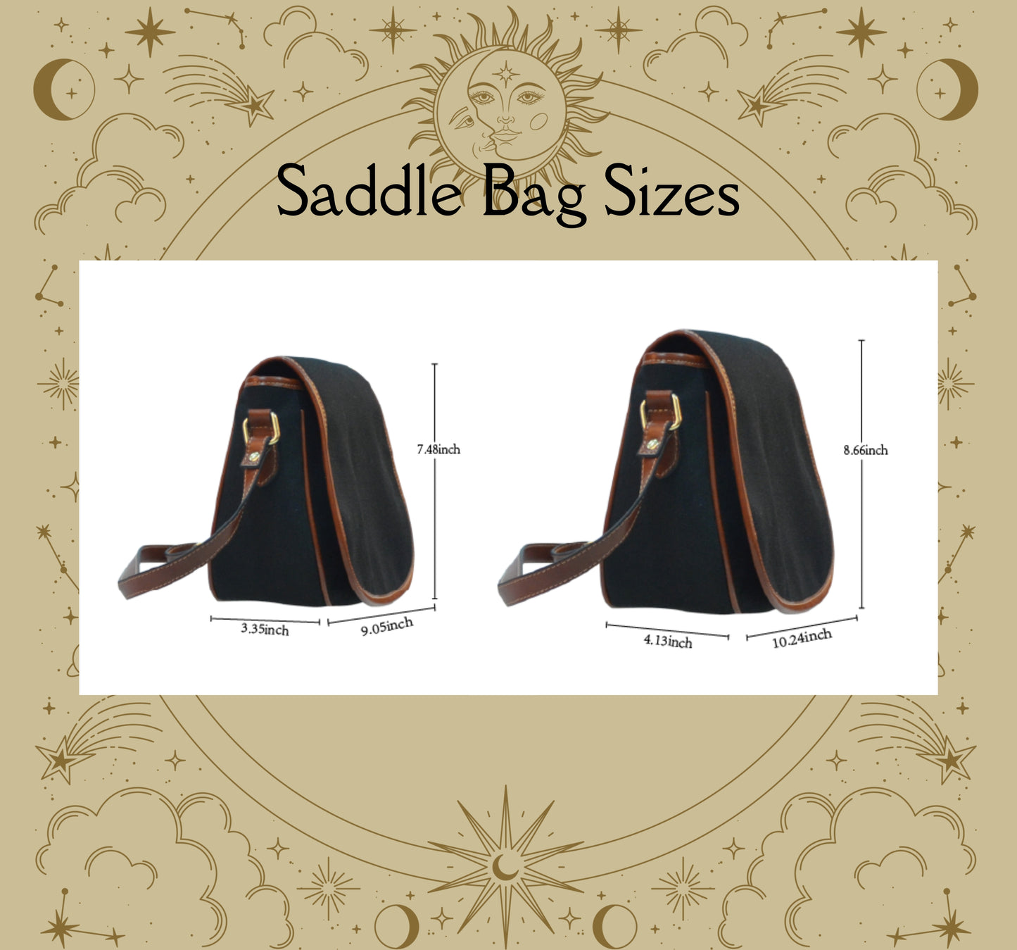 Luminous Luna Moth Saddle Bag Purse