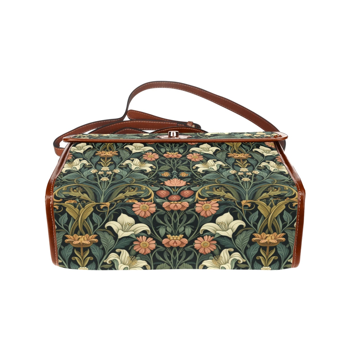 Art Nouveau Floral Satchel Bag