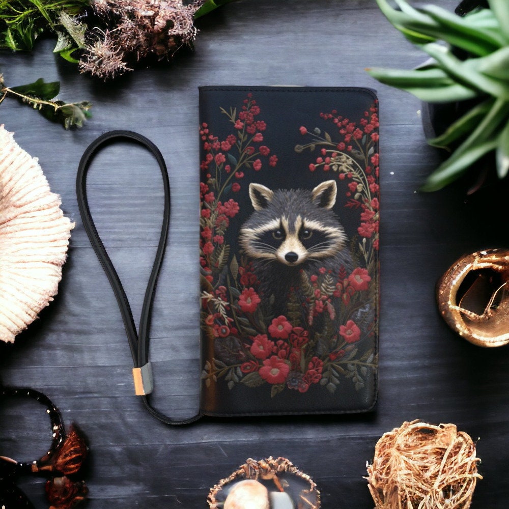 Raccoon and Flowers Satchel & Wallet