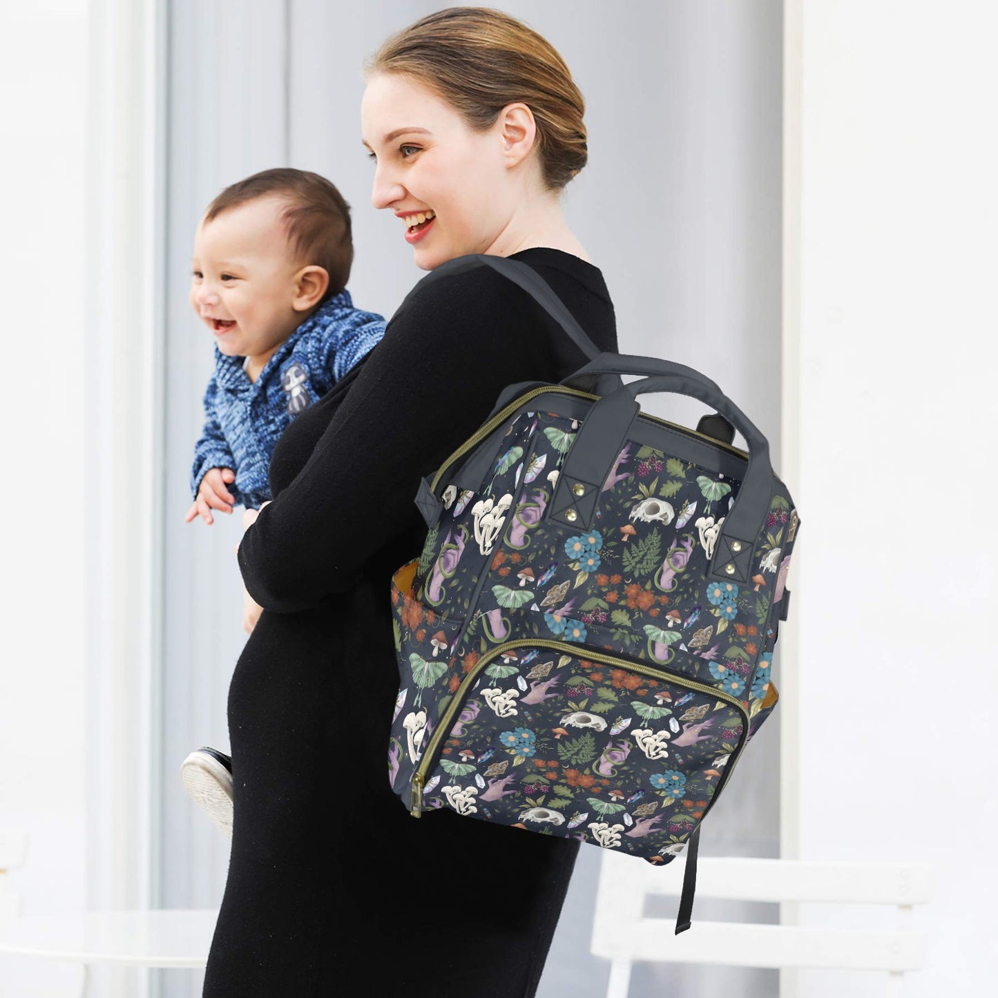 Goblincore Dark Forest Diaper Backpack