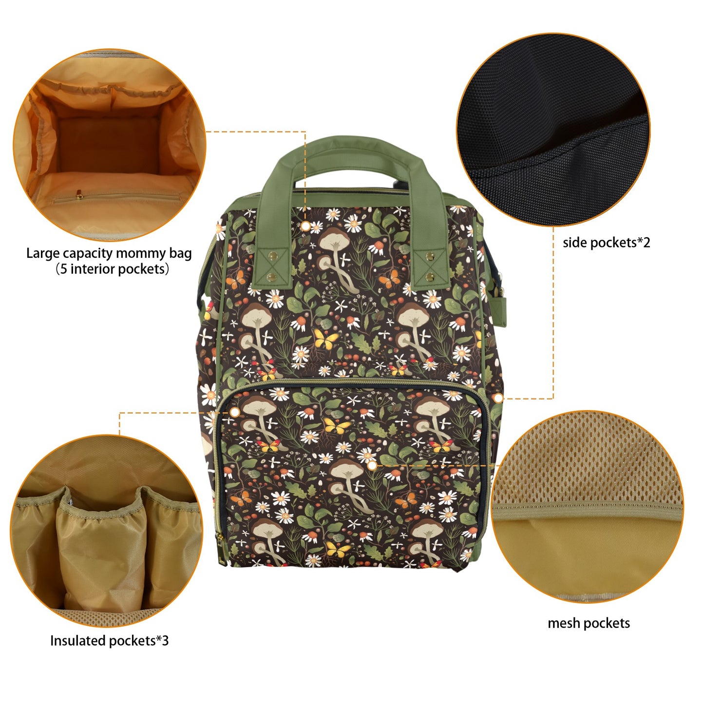 Goblincore Woodland Diaper Backpack