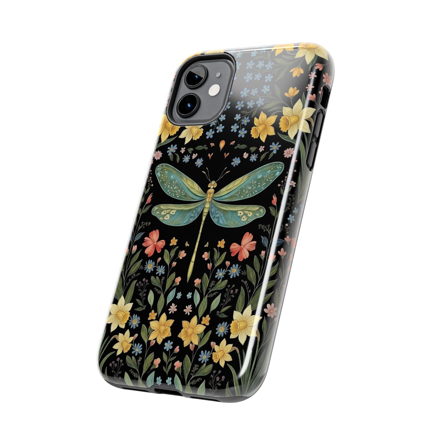 Dragonflies & Daisies Cottagecore Phone Case