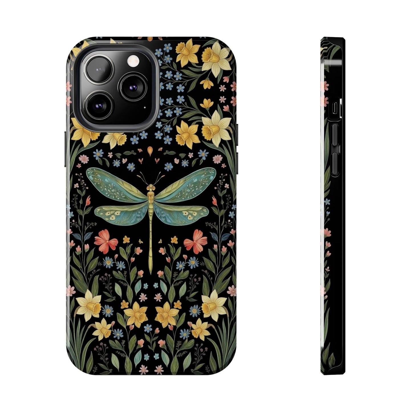 Dragonflies & Daisies Cottagecore Phone Case