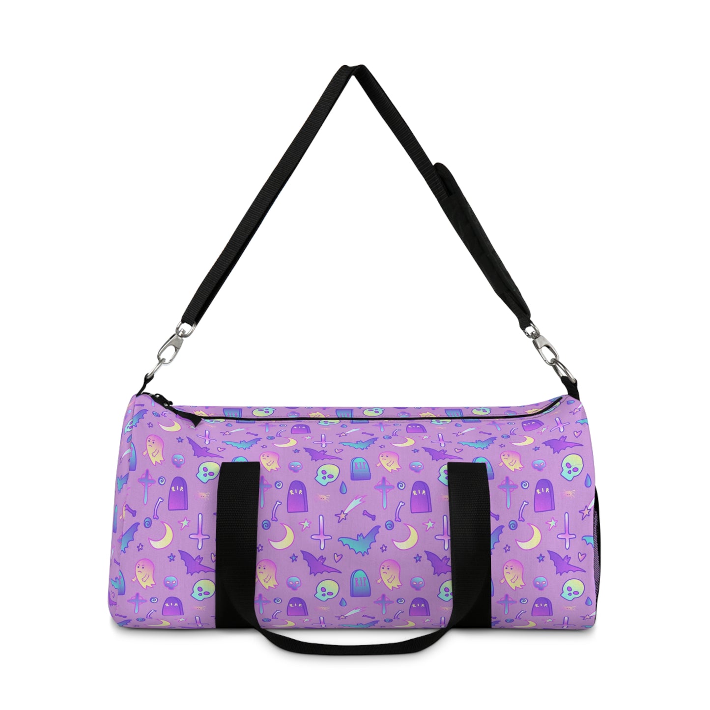 Violet Kawaii Pastel Goth Duffel Bag