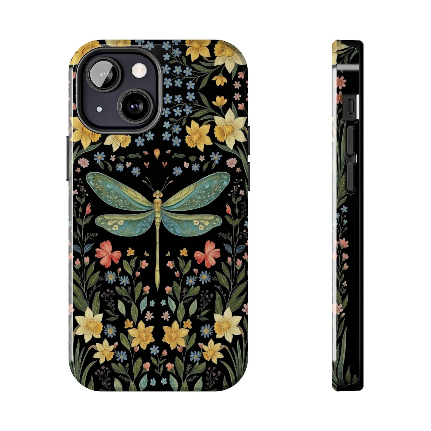 Dragonflies & Daisies Cottagecore Phone Case