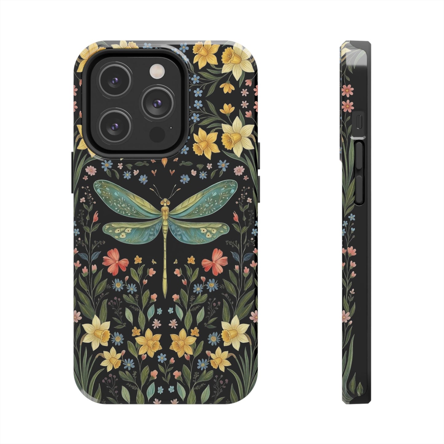 Dragonflies & Daisies Cottagecore Phone Case