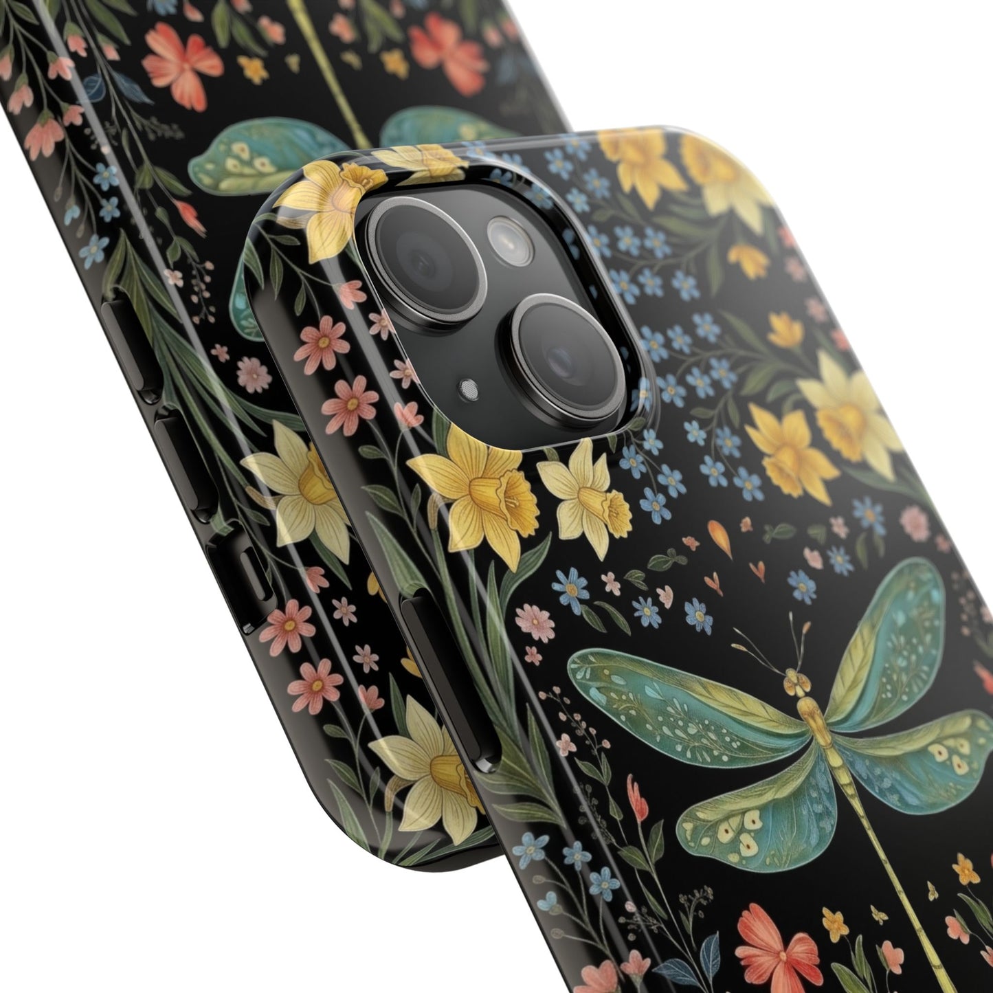 Dragonflies & Daisies Cottagecore Phone Case