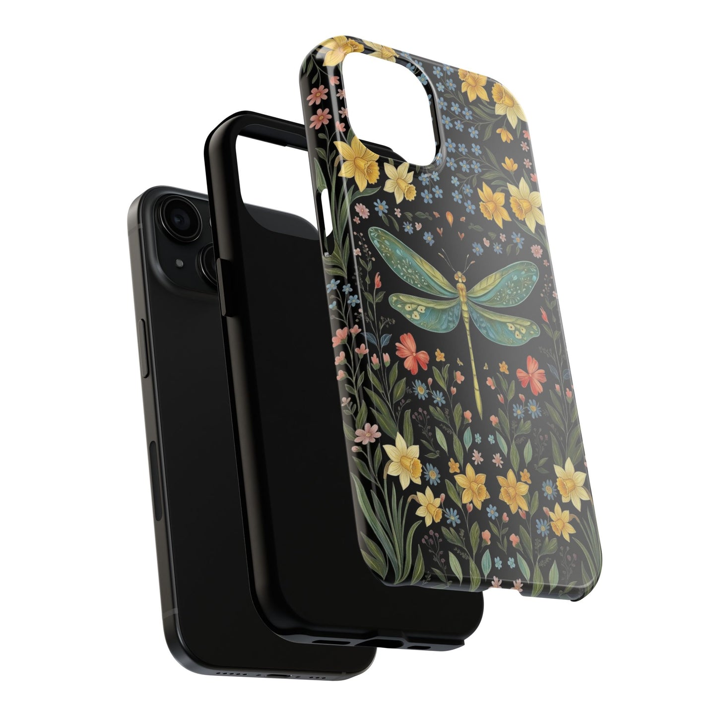 Dragonflies & Daisies Cottagecore Phone Case
