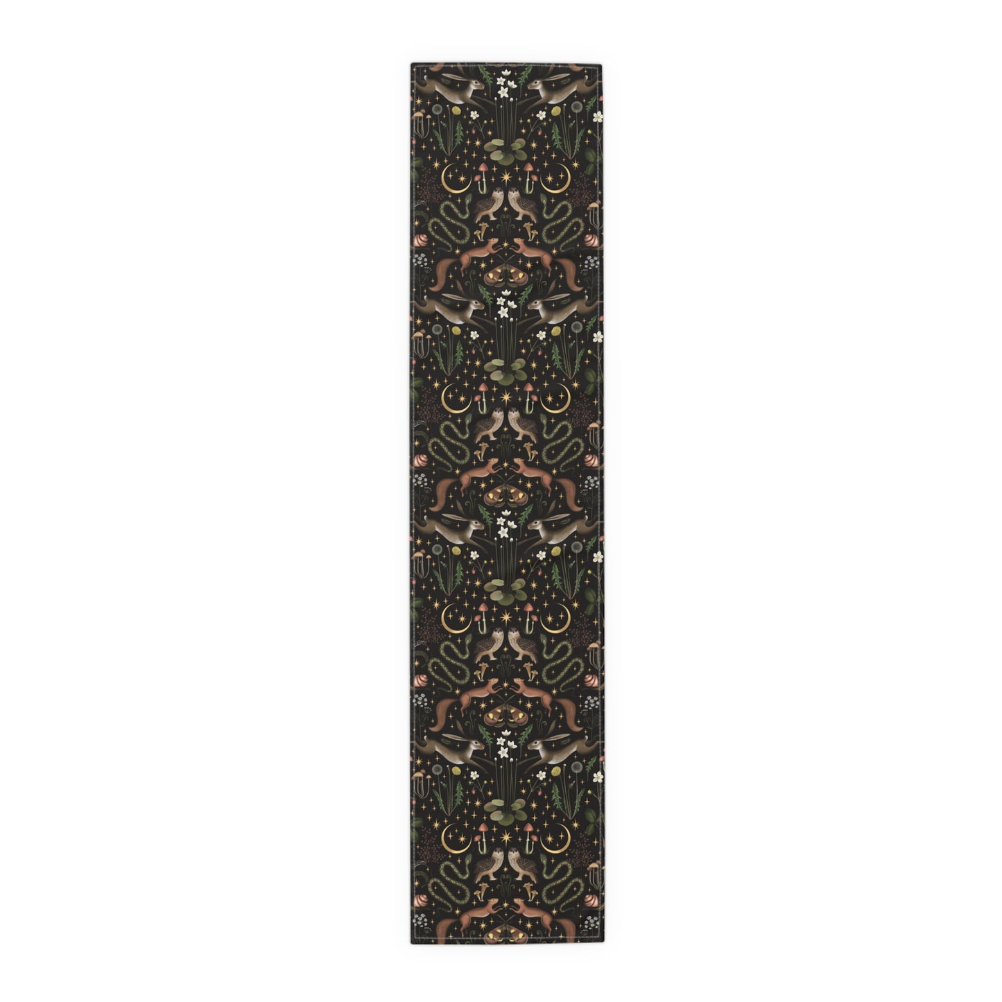 Dark Cottagecore Fairy Forest Table Runner
