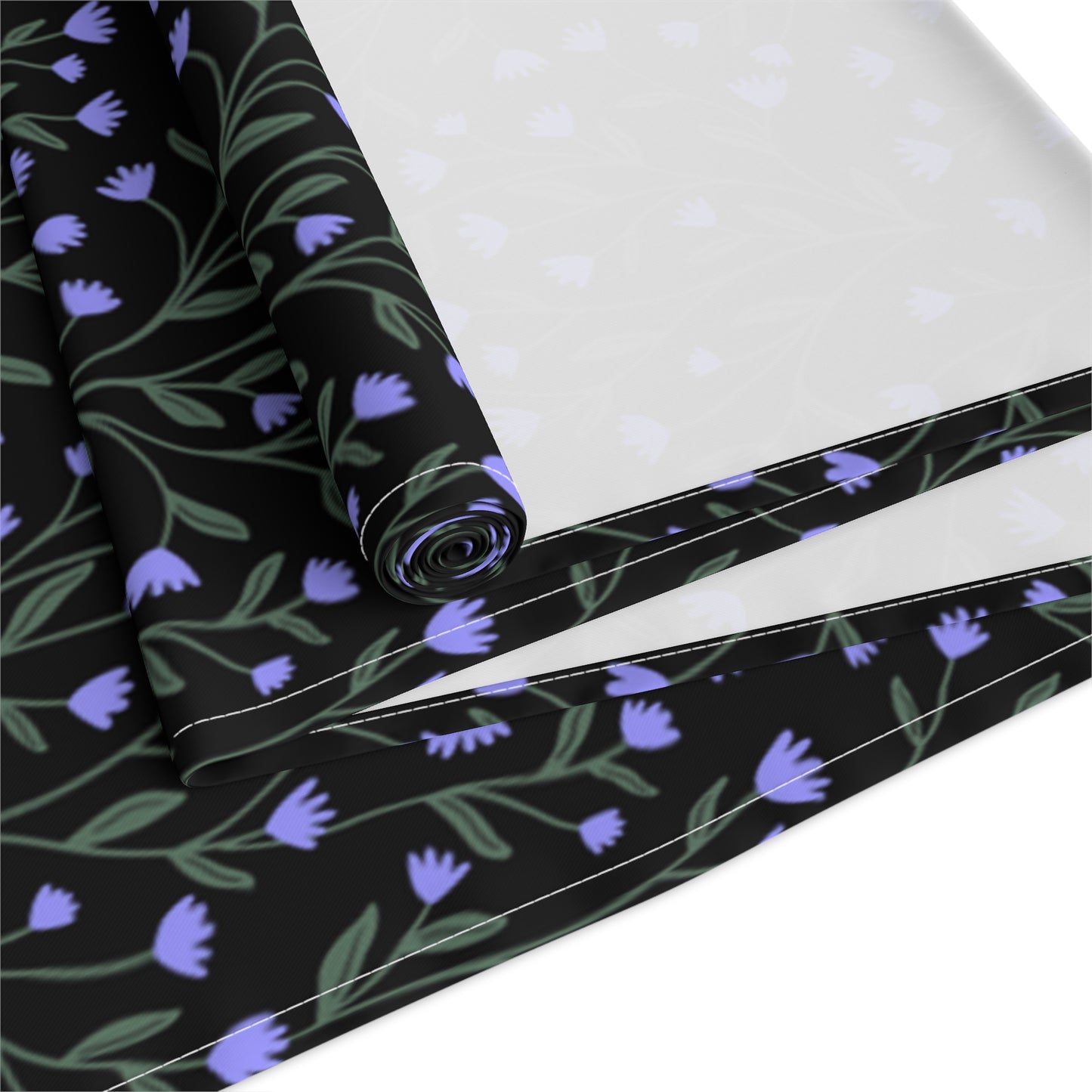 Cottage Tiny Blue Flowers Table Runner