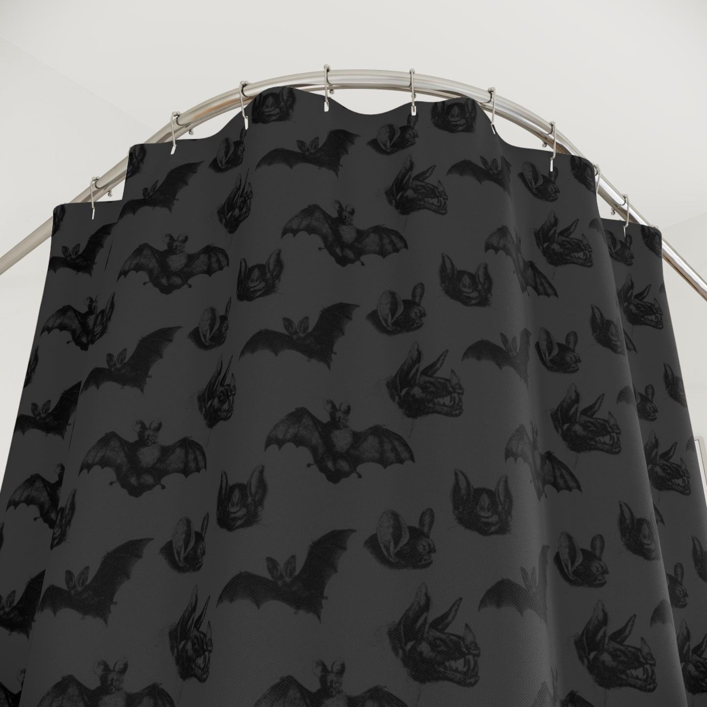 Gothic Bats Shower Curtain & Bath Mat