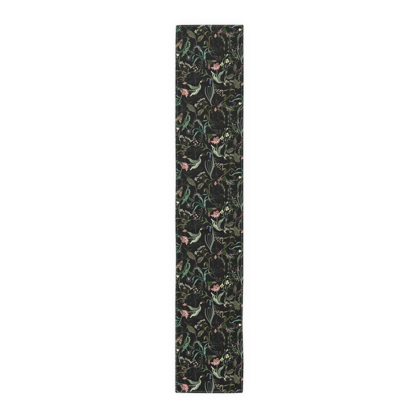 Dark Garden Floral Table Runner