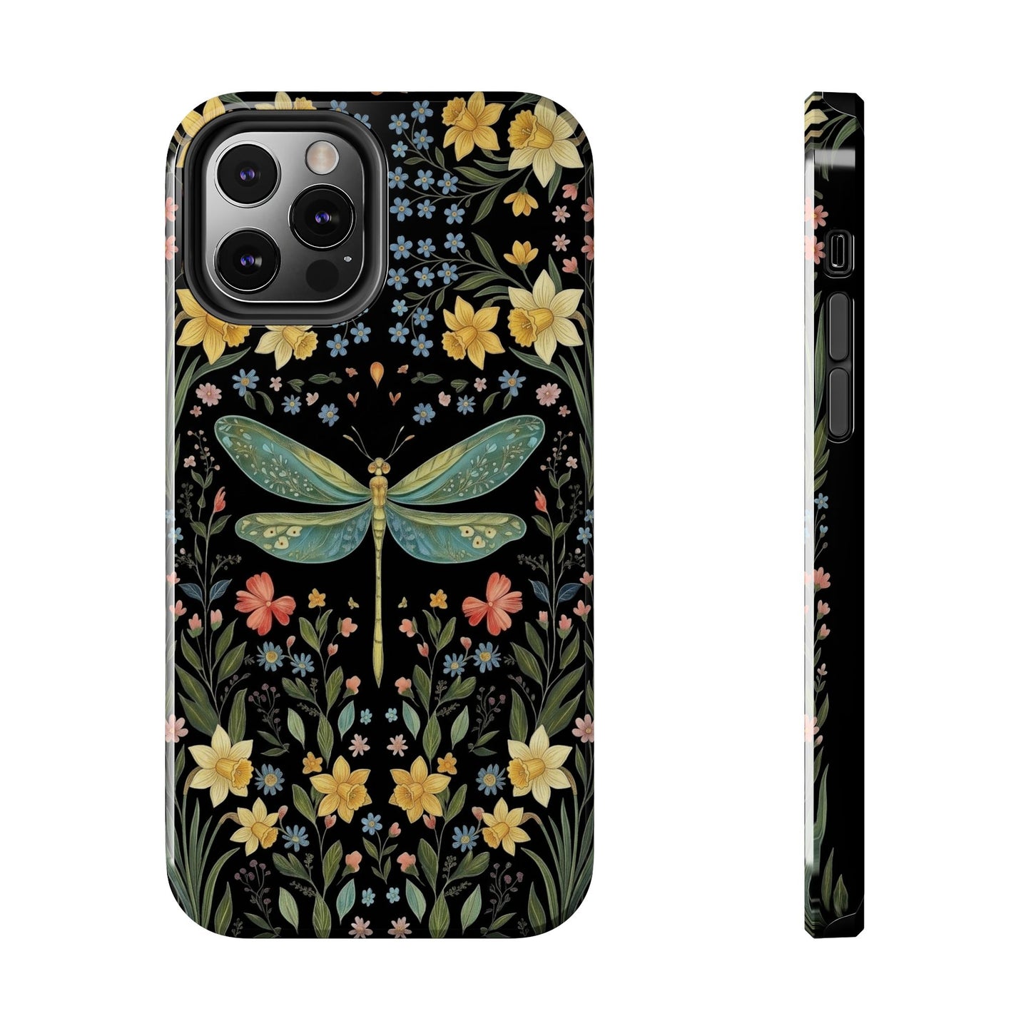 Dragonflies & Daisies Cottagecore Phone Case