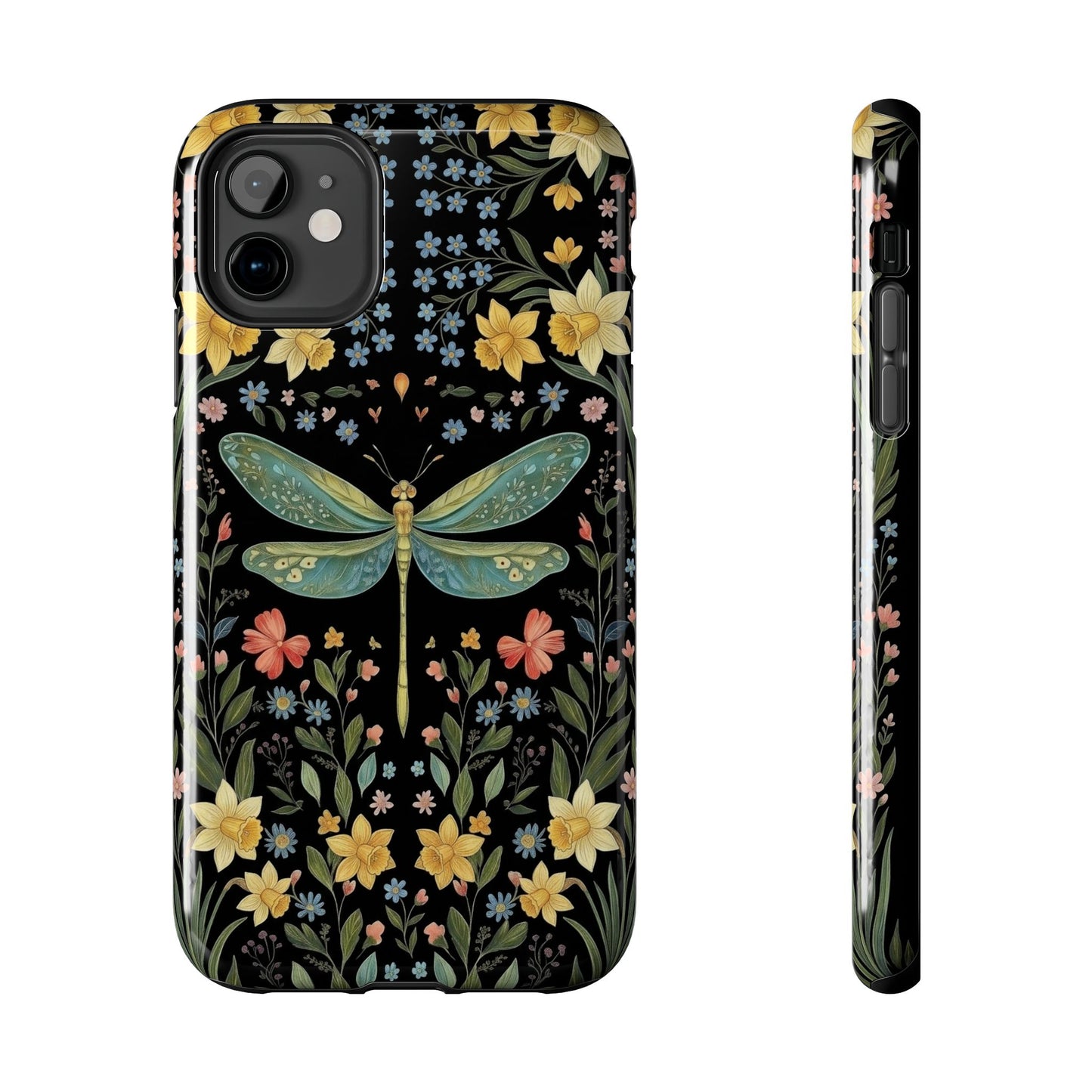 Dragonflies & Daisies Cottagecore Phone Case