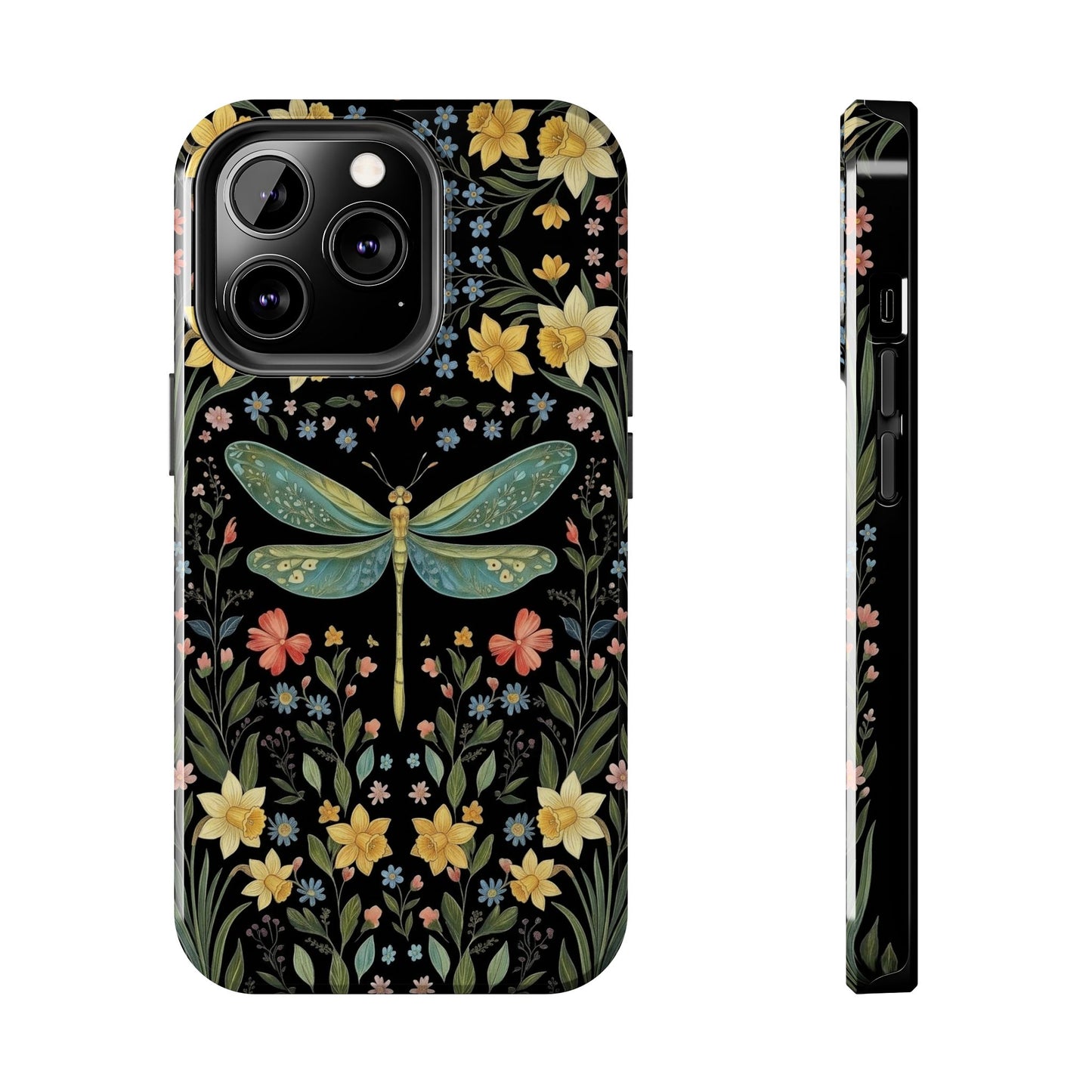 Dragonflies & Daisies Cottagecore Phone Case