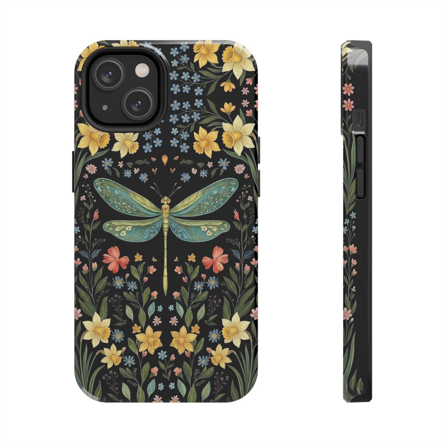 Dragonflies & Daisies Cottagecore Phone Case