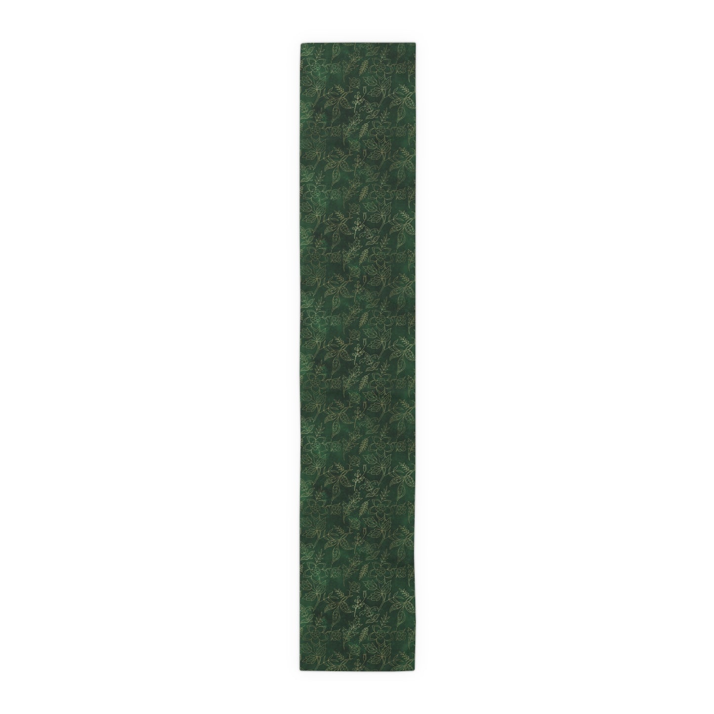 Green & Gold Absinthe Floral Table Runner