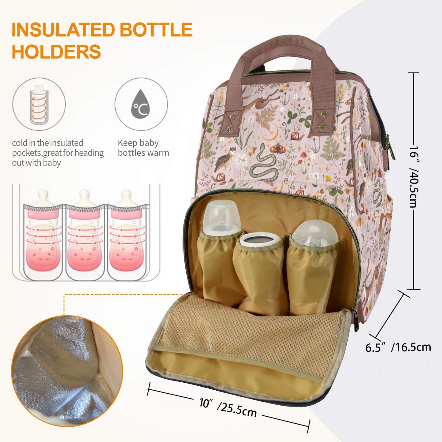 Boho Fairy Forest Multi-Function Diaper Bag