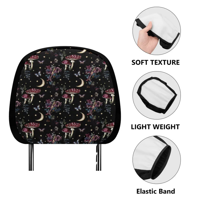 Witchy Moons & Mushrooms Car Seat Covers and Accessories