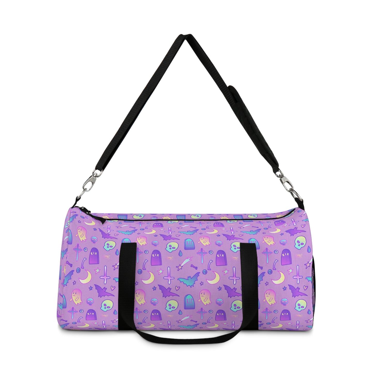 Violet Kawaii Pastel Goth Duffel Bag