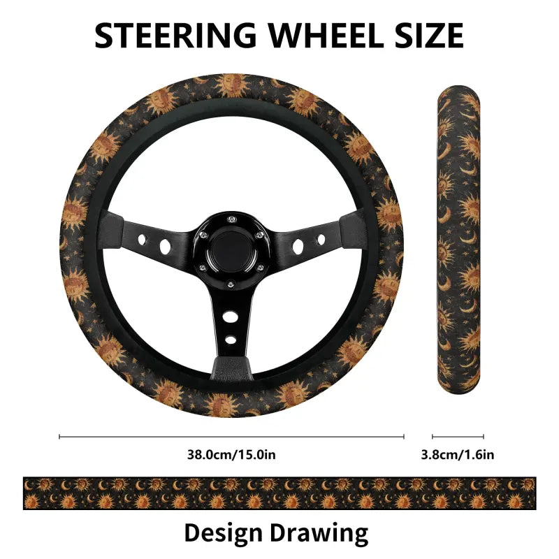 Whimsigoth Suns & Moons Car Seat Covers and Accessories