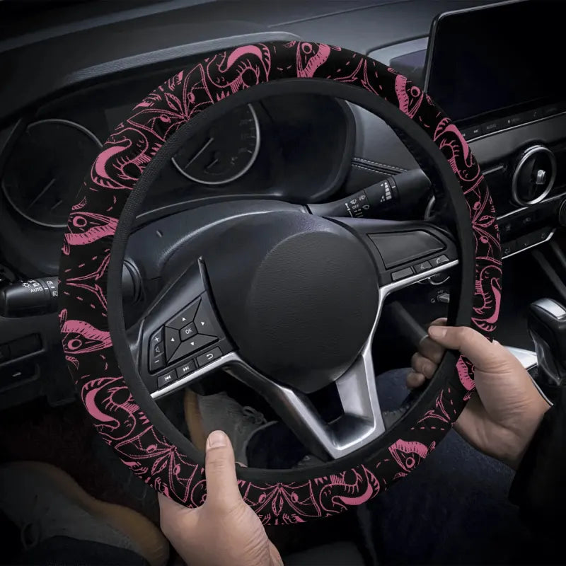 Pastel Pink Gothic Car Seat Covers