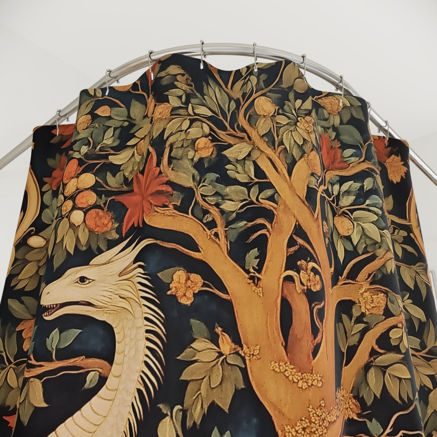 Medieval Dragon Shower Curtain