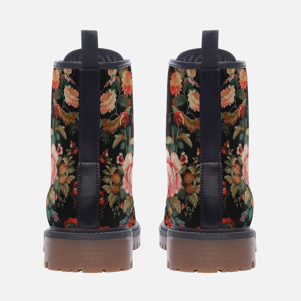Vintage Chintz Roses Vegan Boots