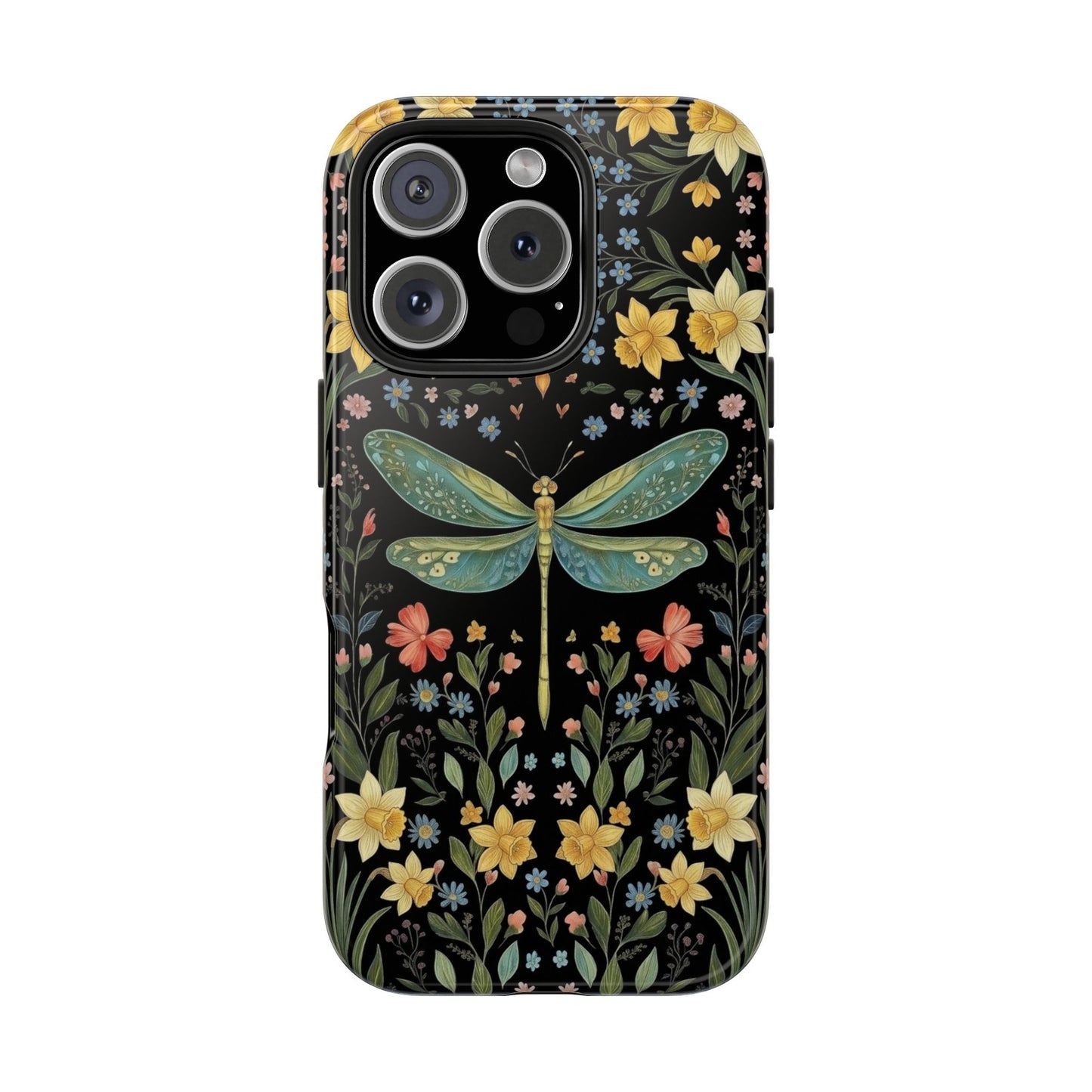 Dragonflies & Daisies Cottagecore Phone Case