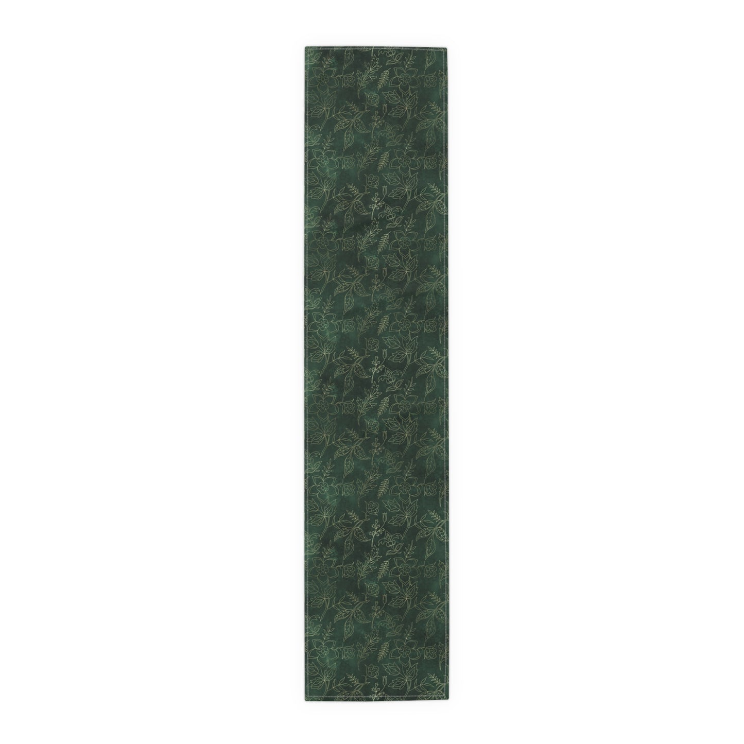 Green & Gold Absinthe Floral Table Runner