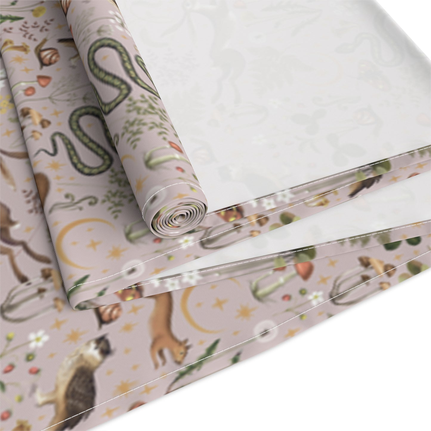 Magic Fairy Forest Taupe Cottagecore Table Runner