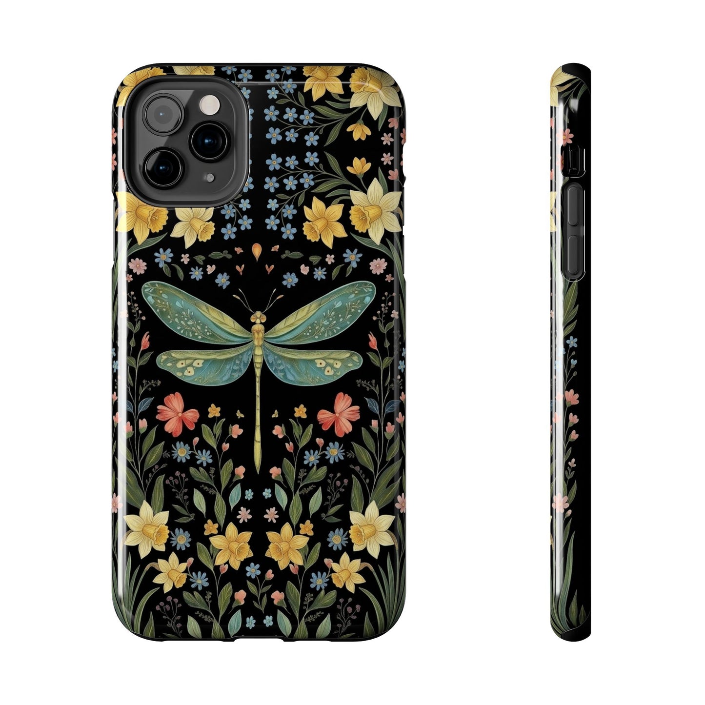 Dragonflies & Daisies Cottagecore Phone Case