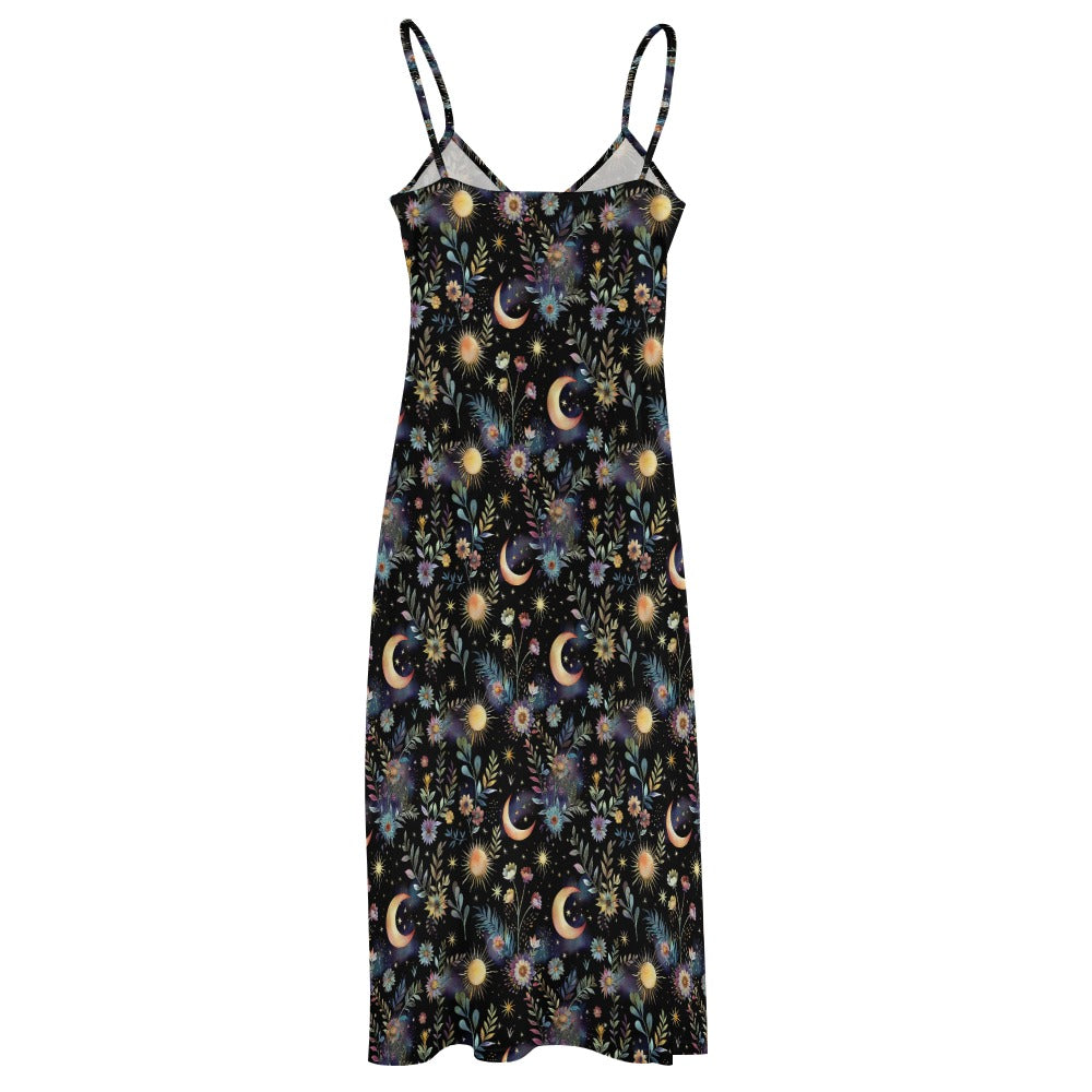 Celestial Night Garden Maxi Dress