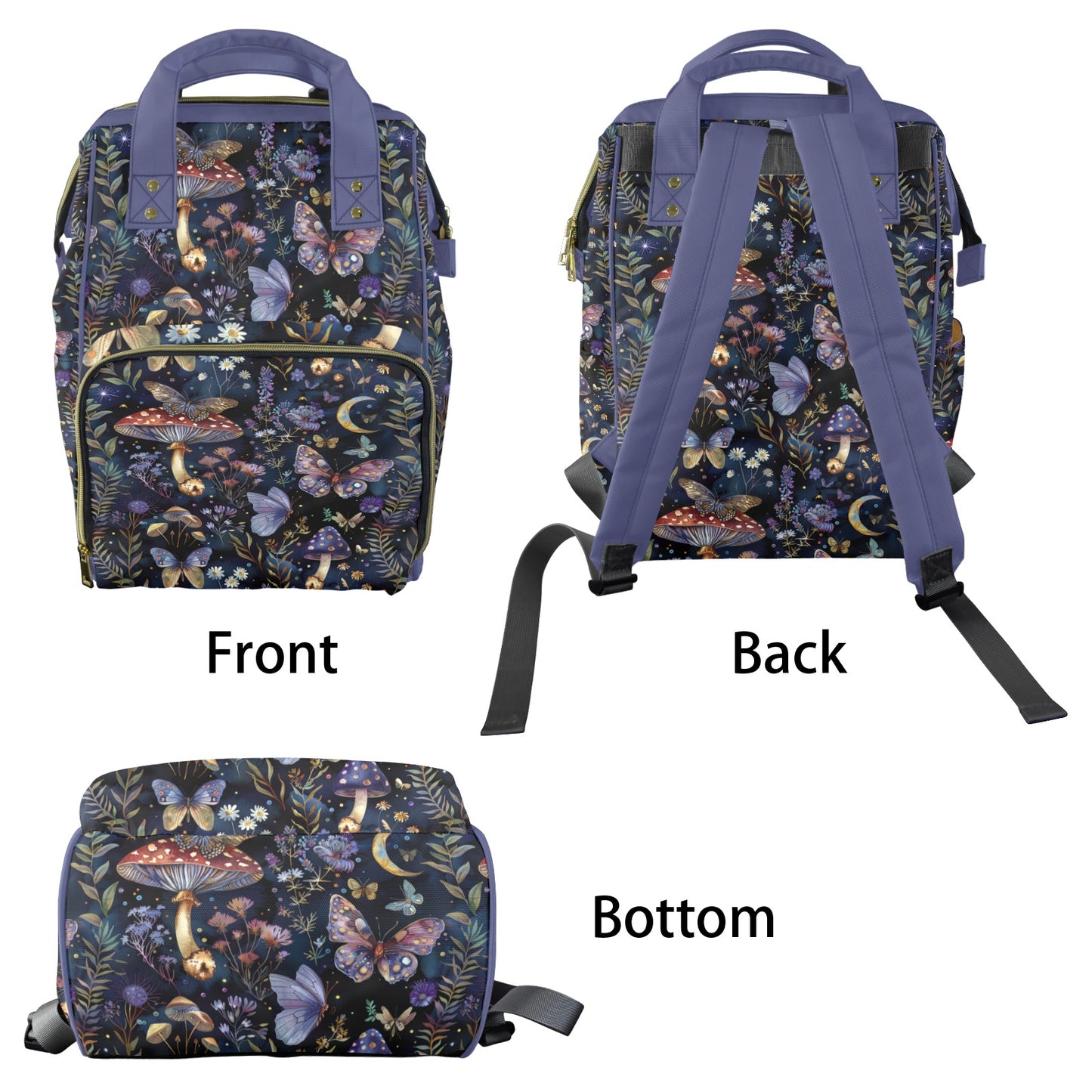 Violet Fairy World Diaper Backpack