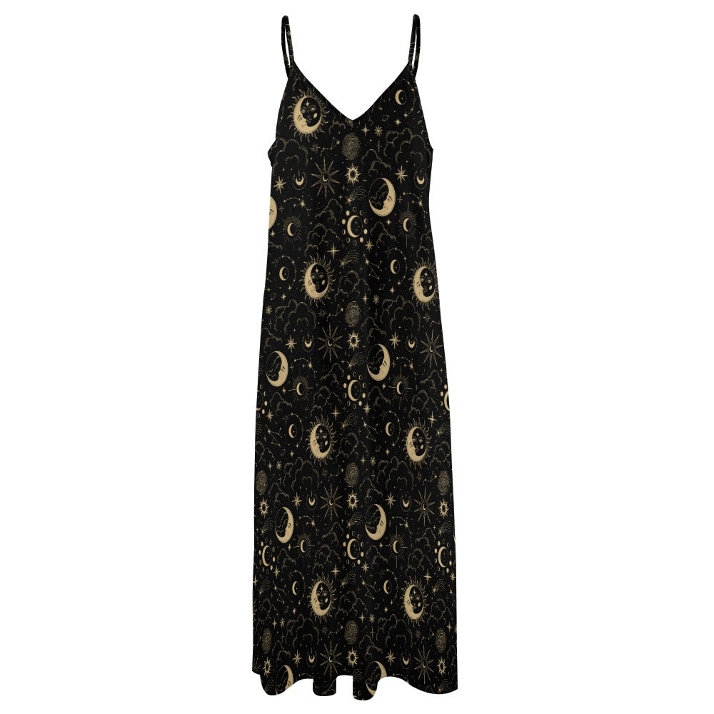 Celestial Moons Maxi Dress