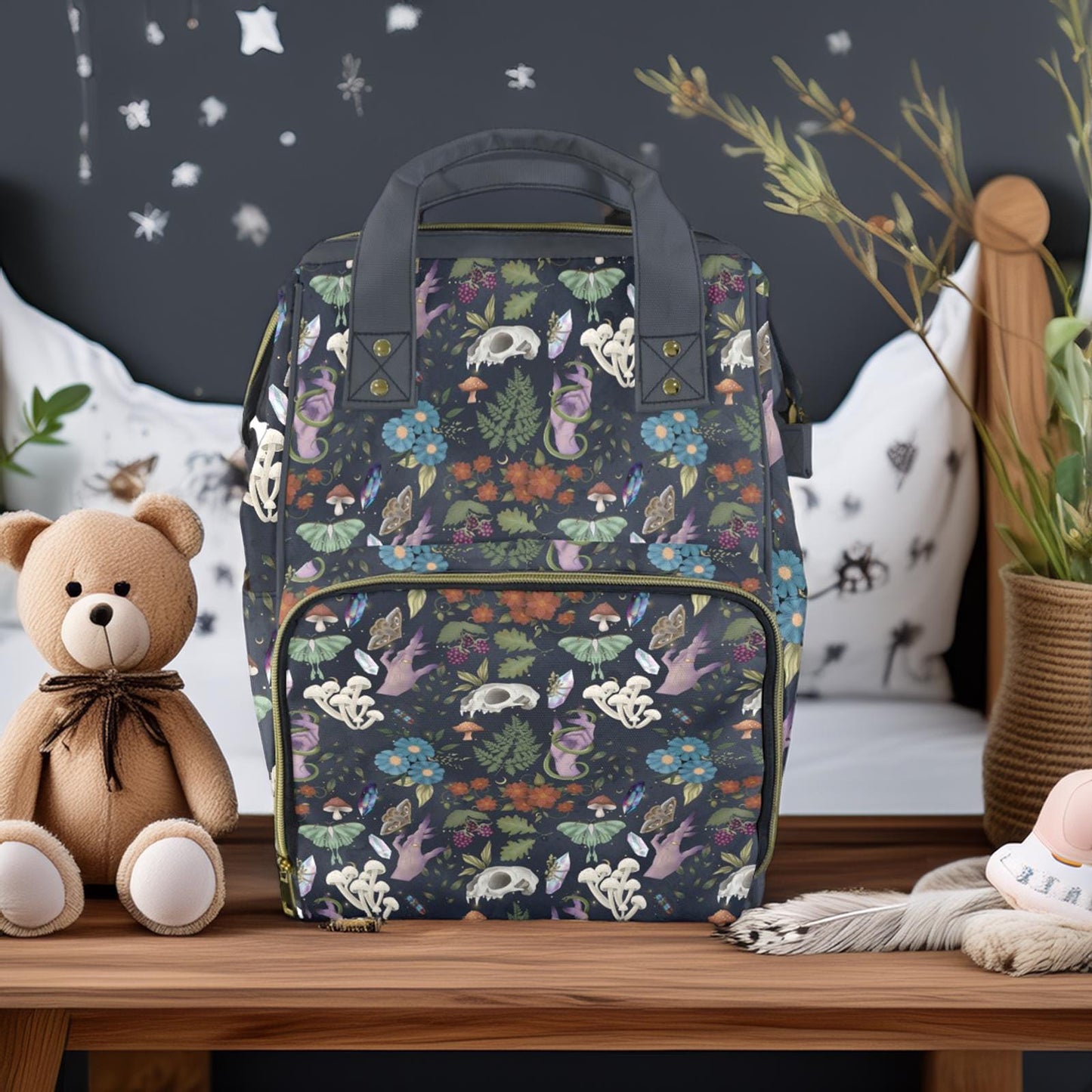 Goblincore Dark Forest Diaper Backpack