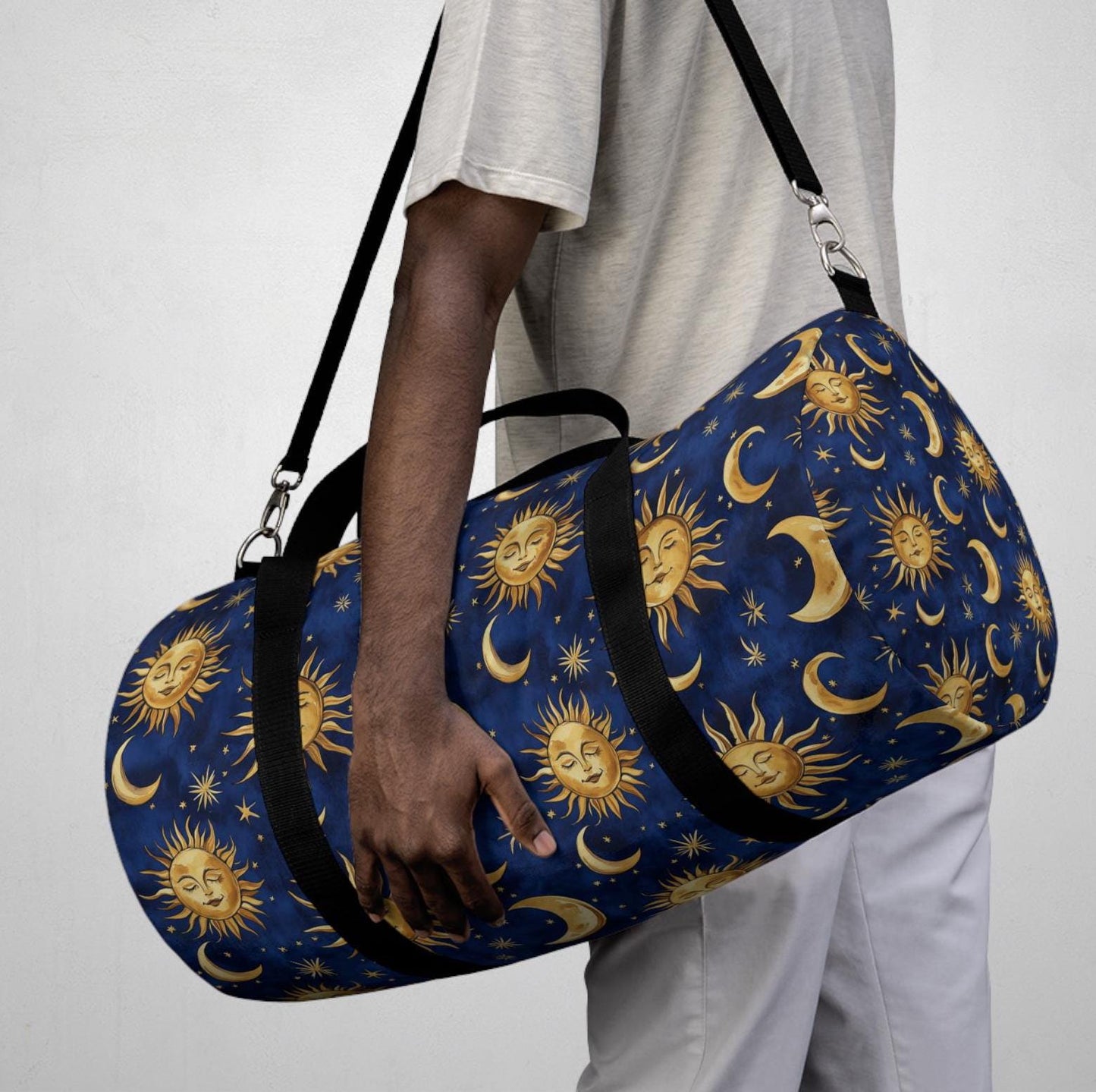 Sun & Moon Whimsigoth Celestial Duffel Bag