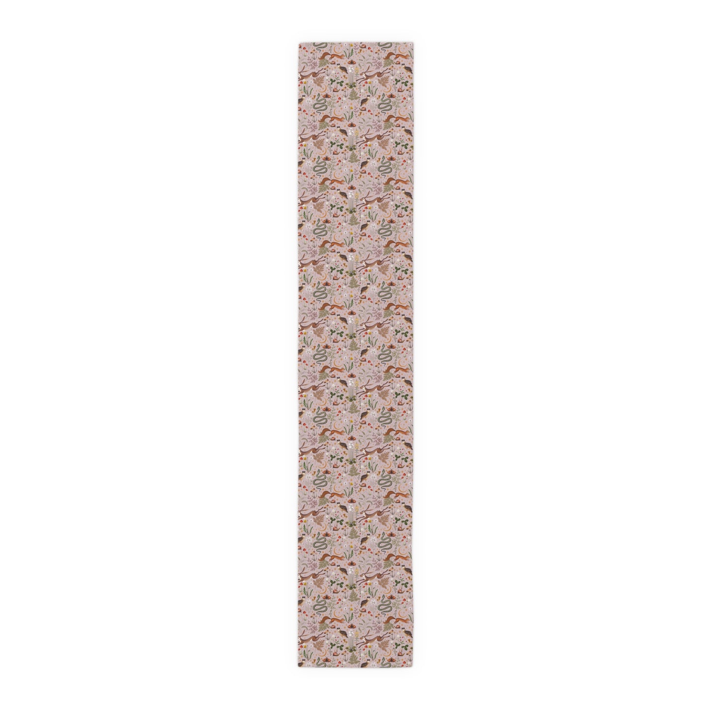 Magic Fairy Forest Taupe Cottagecore Table Runner
