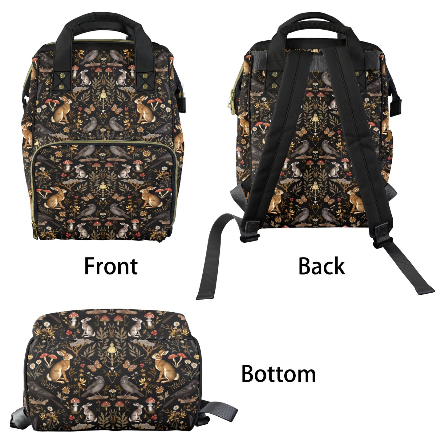 Dark Woodland Diaper Backpack