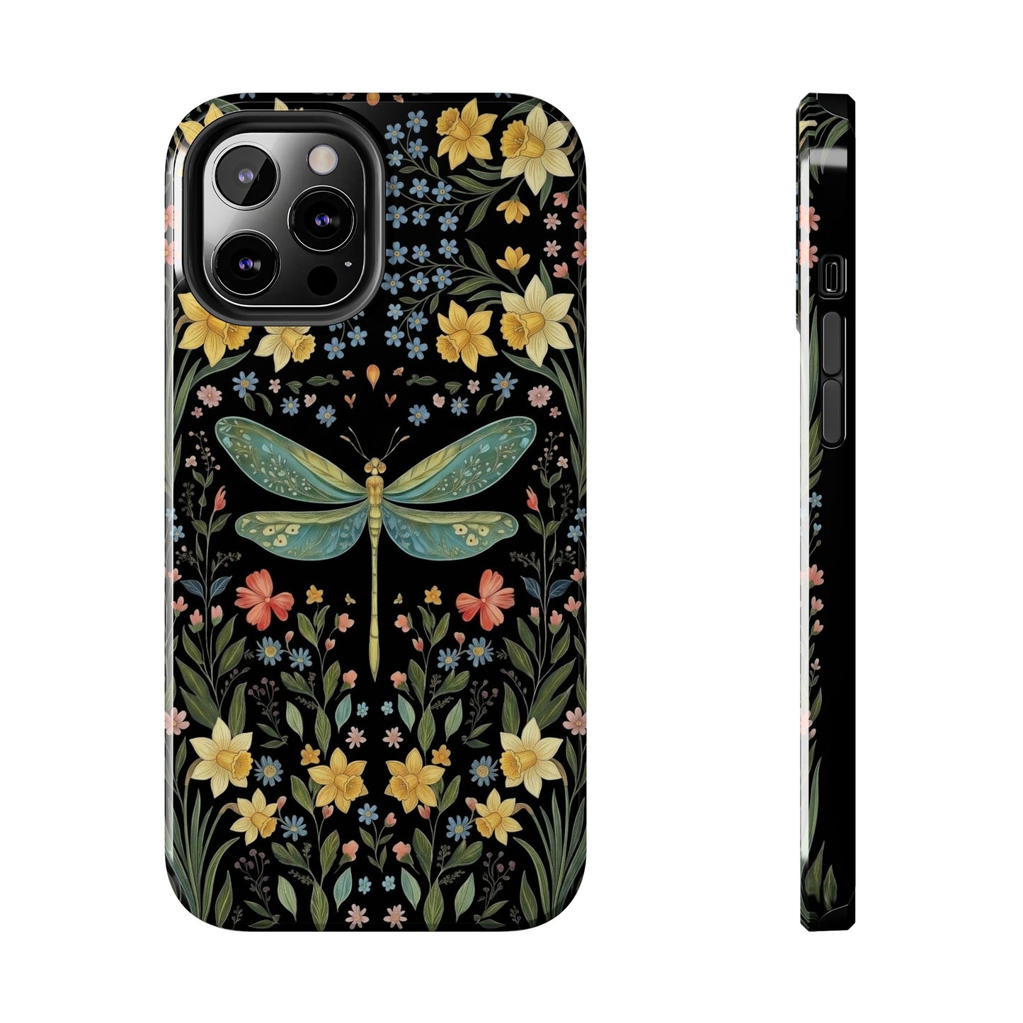 Dragonflies & Daisies Cottagecore Phone Case