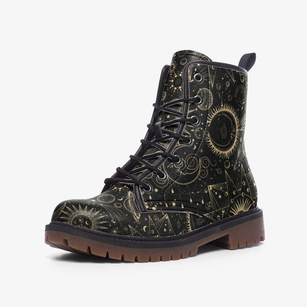 Witchy Celestial Vegan Boots